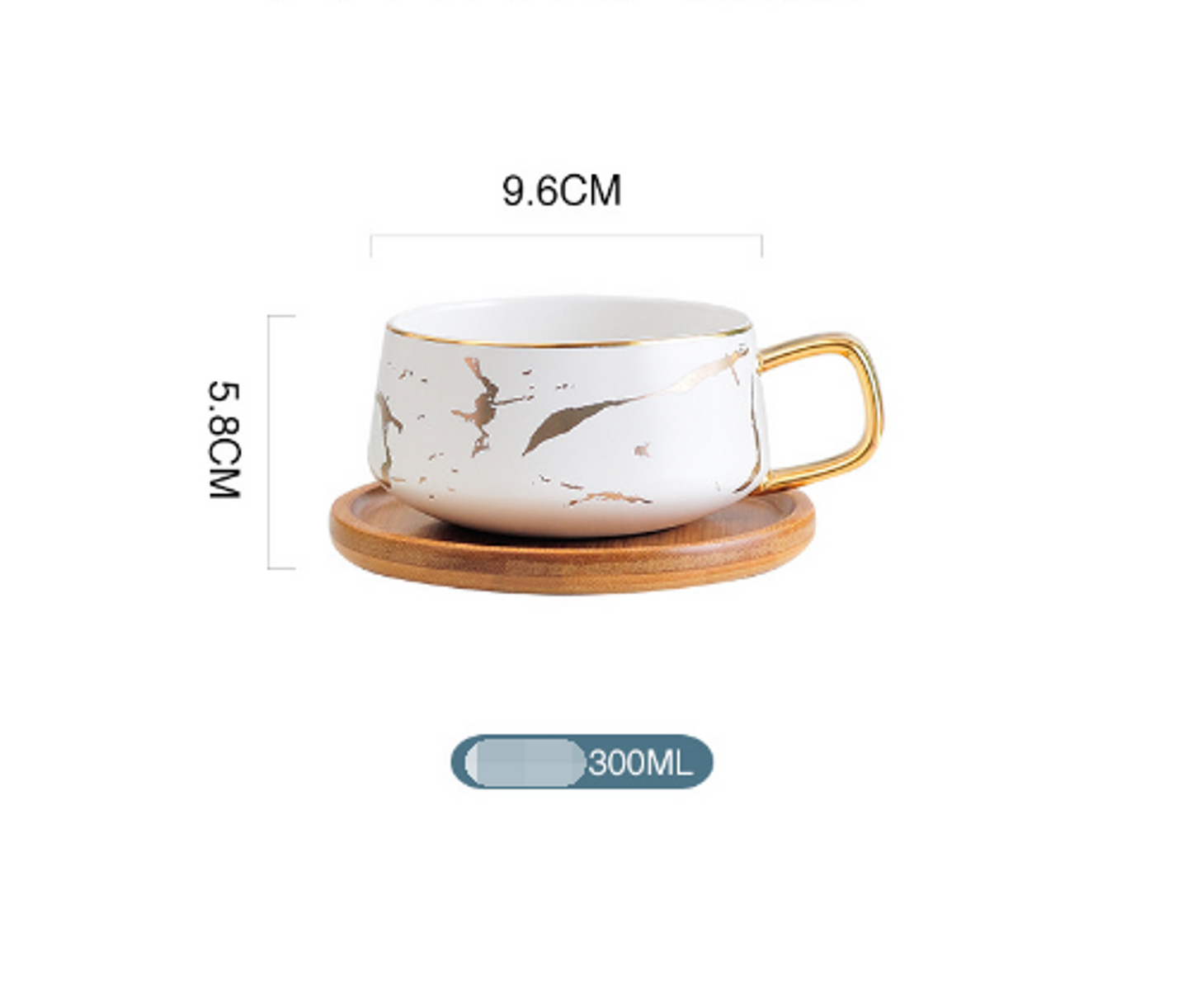 Coffee Mugs Marble Gold Inlay